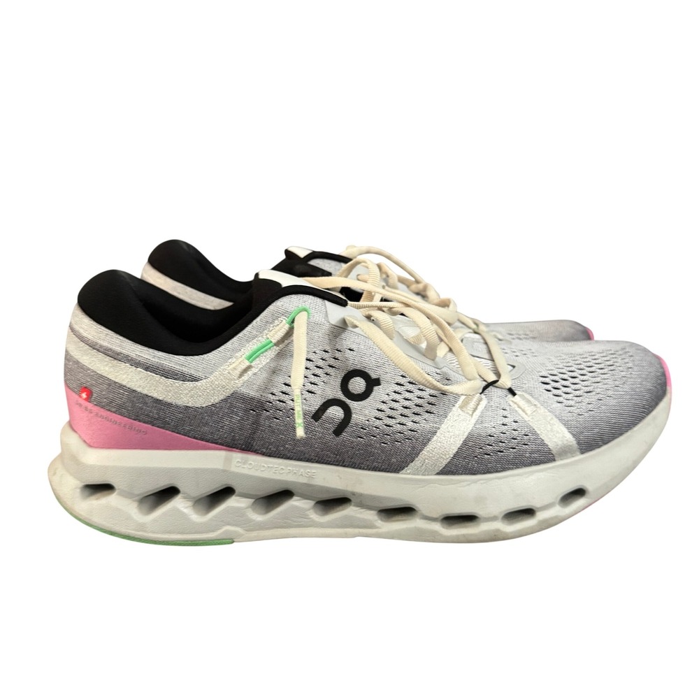 On Running Cloudsurfer Alloy Magnet Pink Green Mens 11.5 3MF10120981 Sneaker